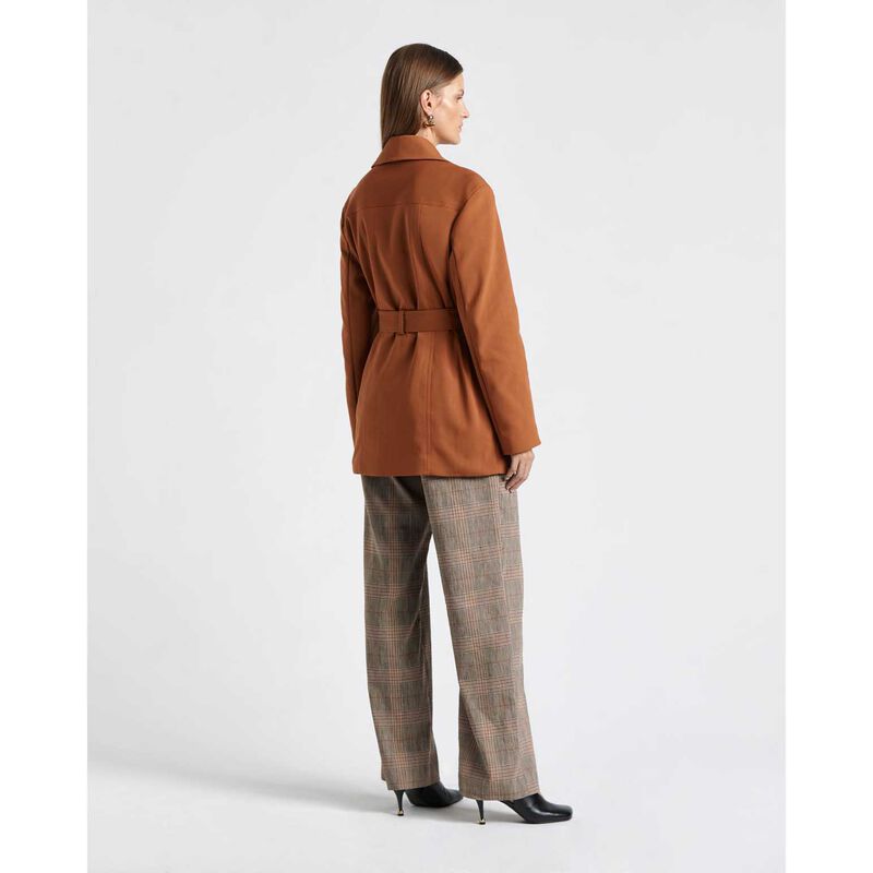 Cue Cotton Nylon Cropped Trench image number 1